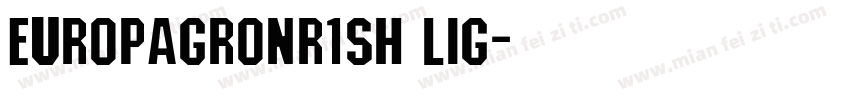 EuropaGroNr1SH Lig字体转换